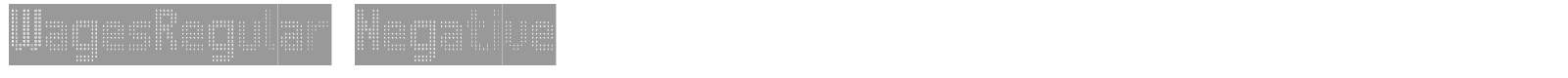 WagesRegular Negative font preview